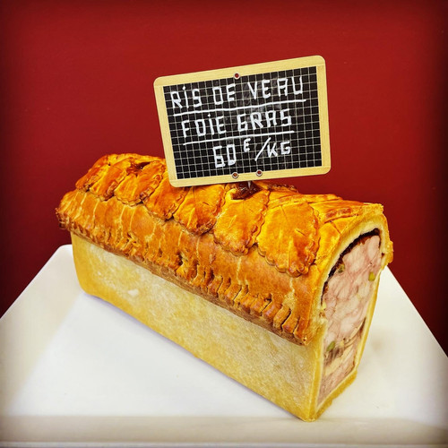 PÂTÉ EN CROUTE RIS DE VEAU & FOIE GRAS AU KG Maison Pellegrino
