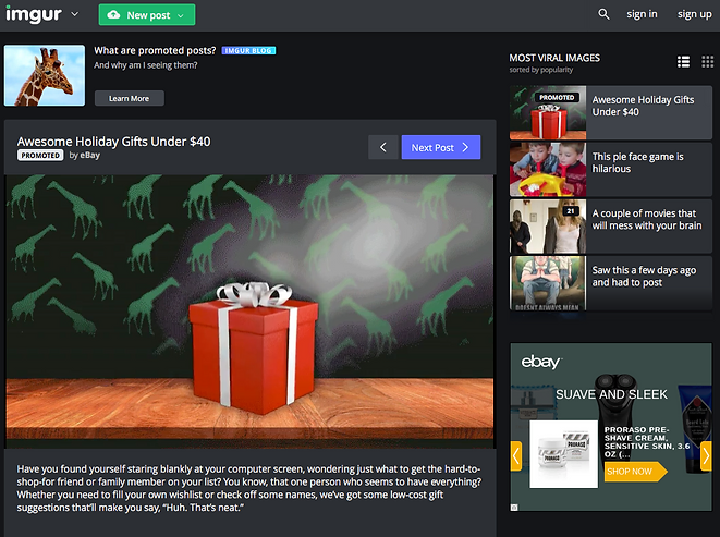 Ebay Serves Interesting Gift Ideas For Geeks Imgur Advertising Cool Gifts Under An Affordable Price Point Of 40 Need Some Inspiration Or Want To See Items That Would Eal The Imgur Community