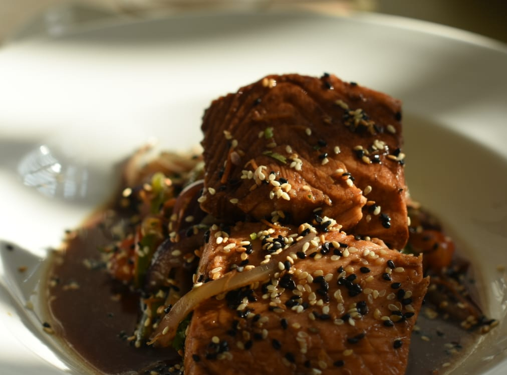 Arranged Food and Objects