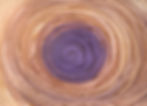 Acryl auf Leinwand, goldgelber Wirbel mit violettem Kern