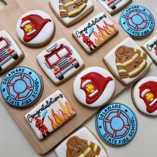 Firefighter custom cookies, lewes Delaware 