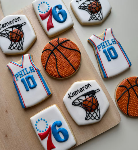 Basketball themed cookies