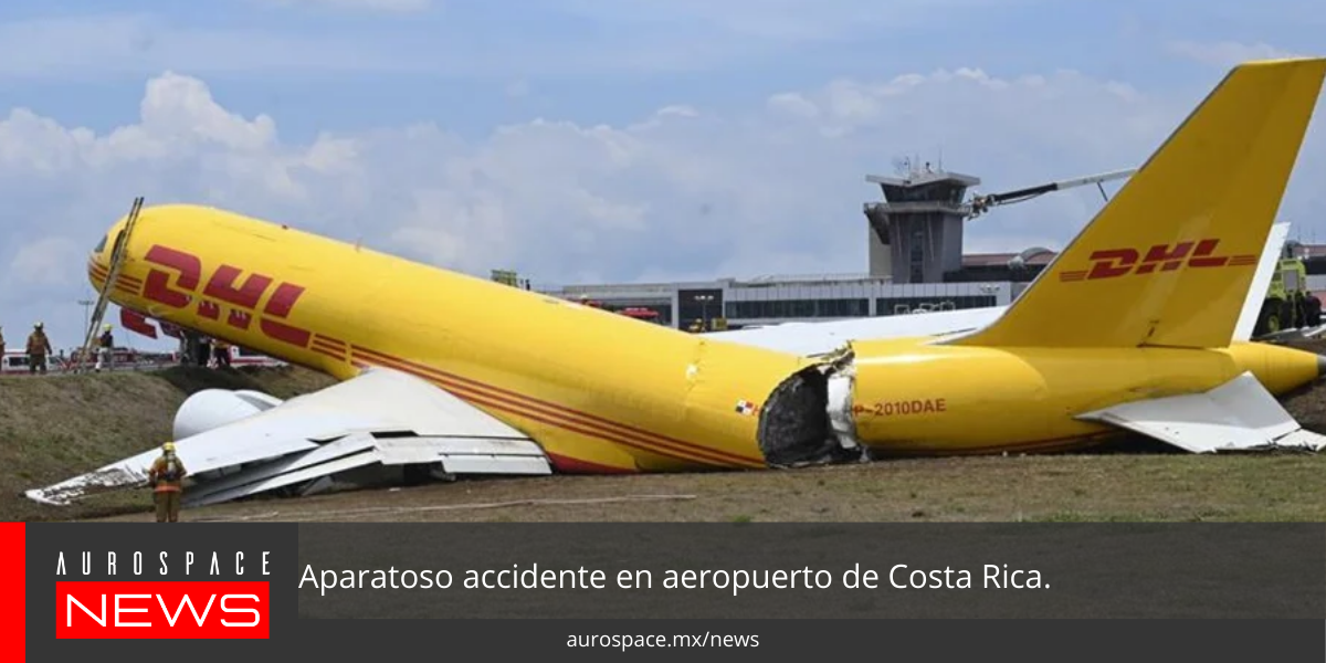 Boeing 757-200 sale de la pista y se parte en dos. content media