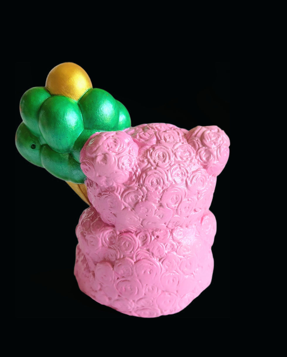 Miniature : Statue  " Ourson Ballons "  Collection Enfant