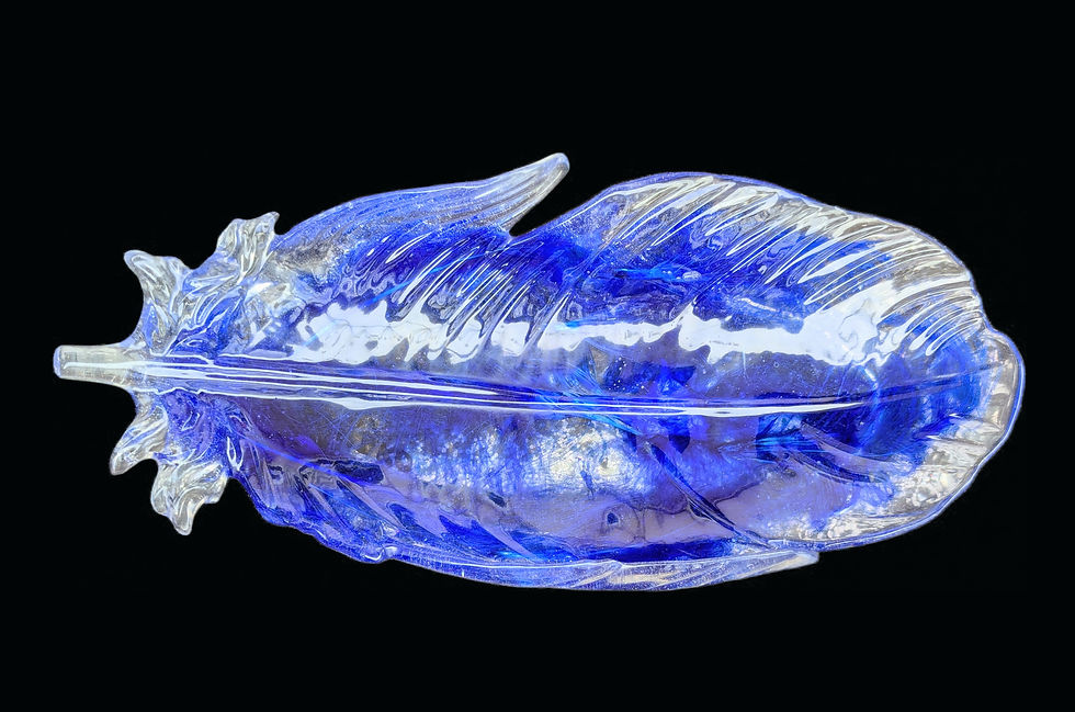 Miniature : Grande Plume décorative  " Plume Cristal  "