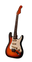 Black electric guitar symbolizing bold and vibrant Gen X energy