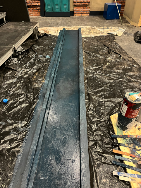 Westerberg High School sign - base coat & wet blending