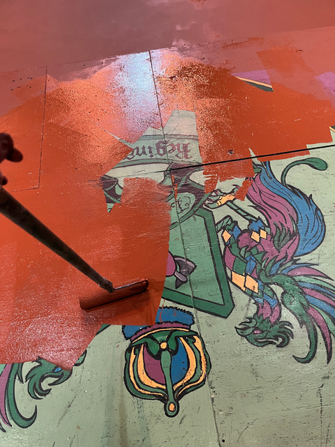 Platform & floor base coat