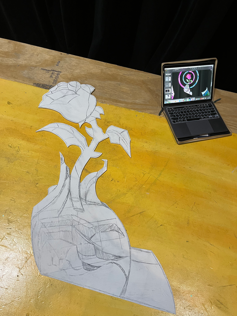 CS hanging piece - In Progress