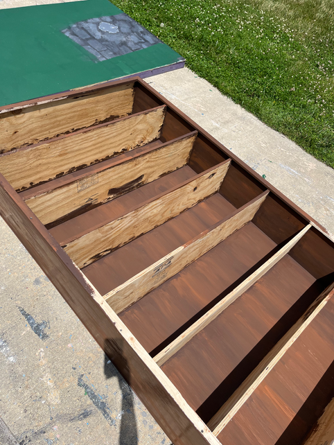 Bookshelf in progress