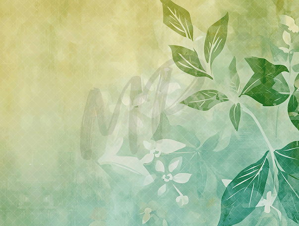 Green Texture Florals