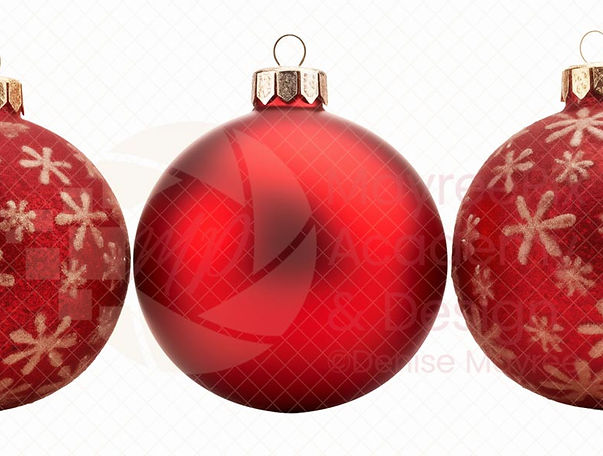 Christmas Baubles Overlays