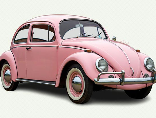 Pink VW Beetle