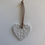 Thumbnail: Flower Textured Clay Hanging Heart