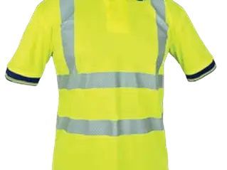 Uniforme Playera tipo polo alta visibilidad HV manga corta SC1005