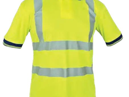 Uniforme Playera tipo polo alta visibilidad HV manga corta SC1005