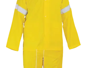 Impermeable de 2 piezas con Capucha y Reflejantes DZ1002 R