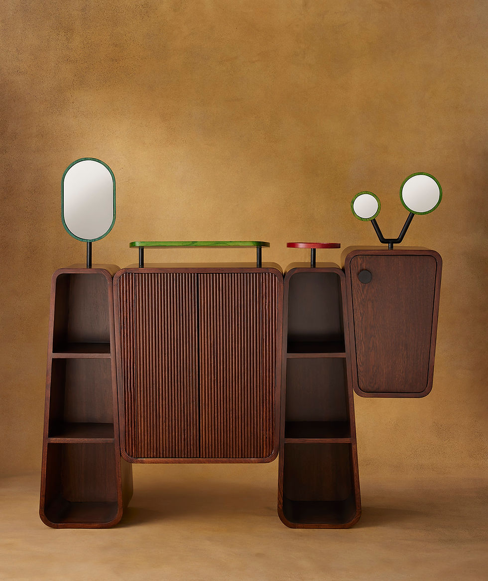 Multifunctional Moose Cabinet | Sideboard by Name Place Animal Thing's Habitat Collection handcrafted Wooden White Ash furniture as a bedroom dresser