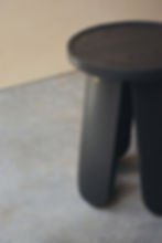 Name Place Animal Thing & Ek Design Collaboration: Bloom side table and Swirl pouffe, blending wood and fabric with nature-in