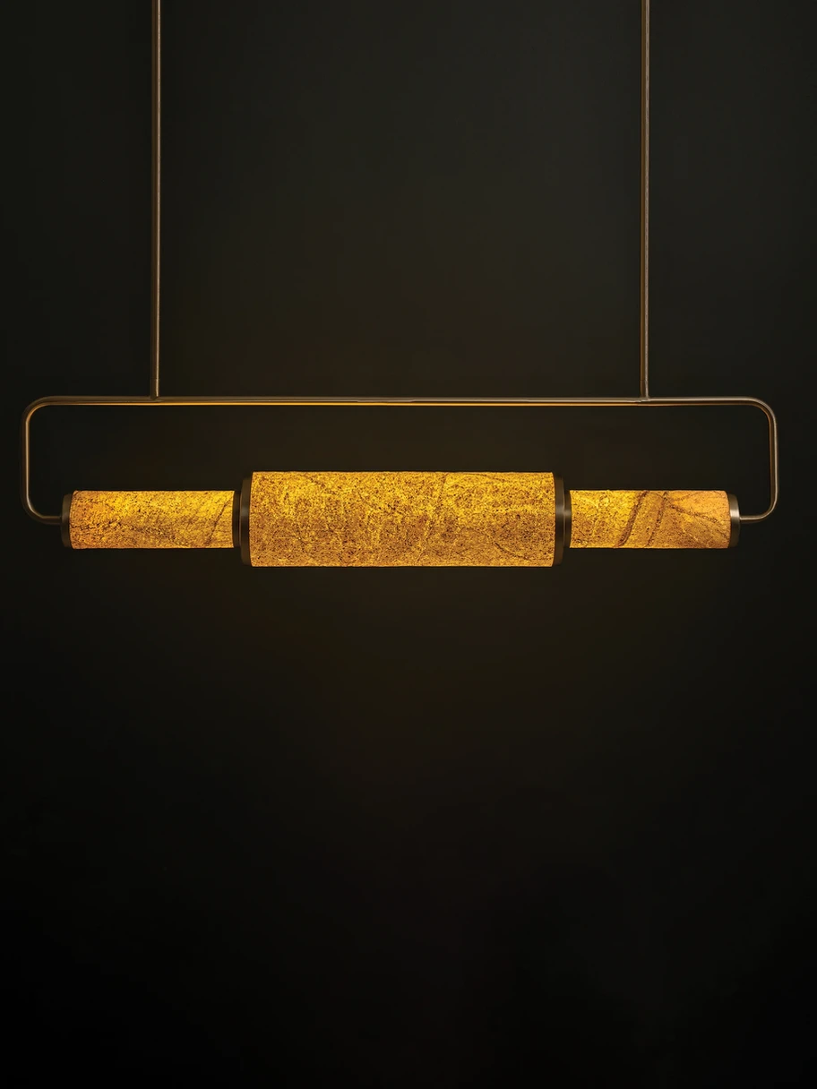 THEO Pendant Lamp | Brown Forest Marble