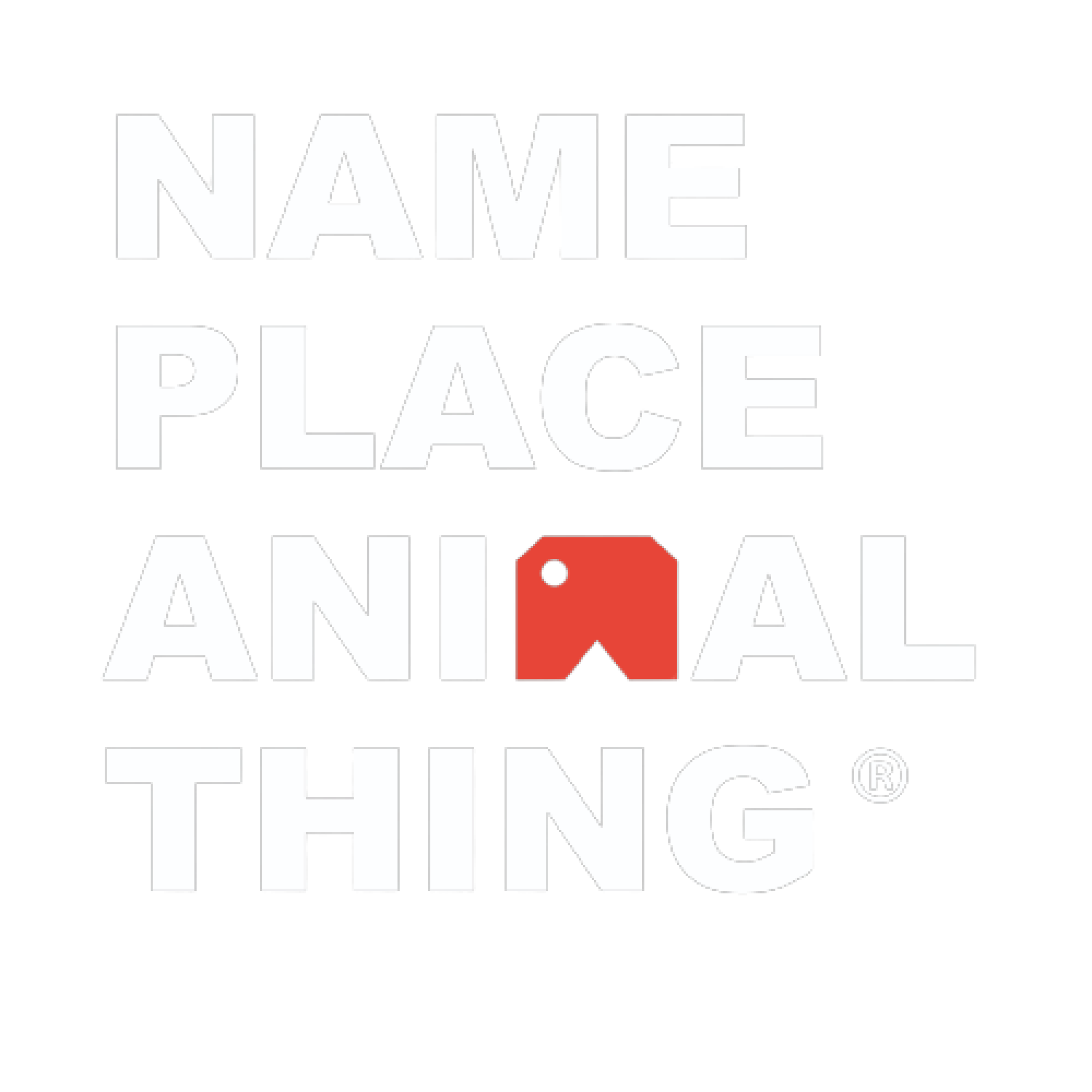 Name Place Animal Thing mascot logo : contemporary lighting and furniture design studio specialising in modern, bespoke, and 