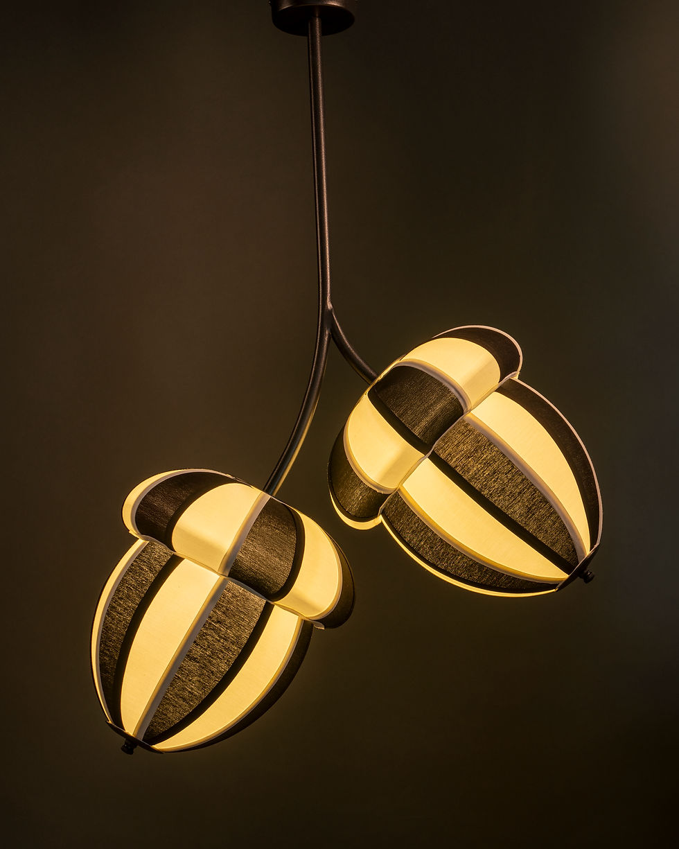 Thumbnail: Acorns Pendant Lamp – Ivory
