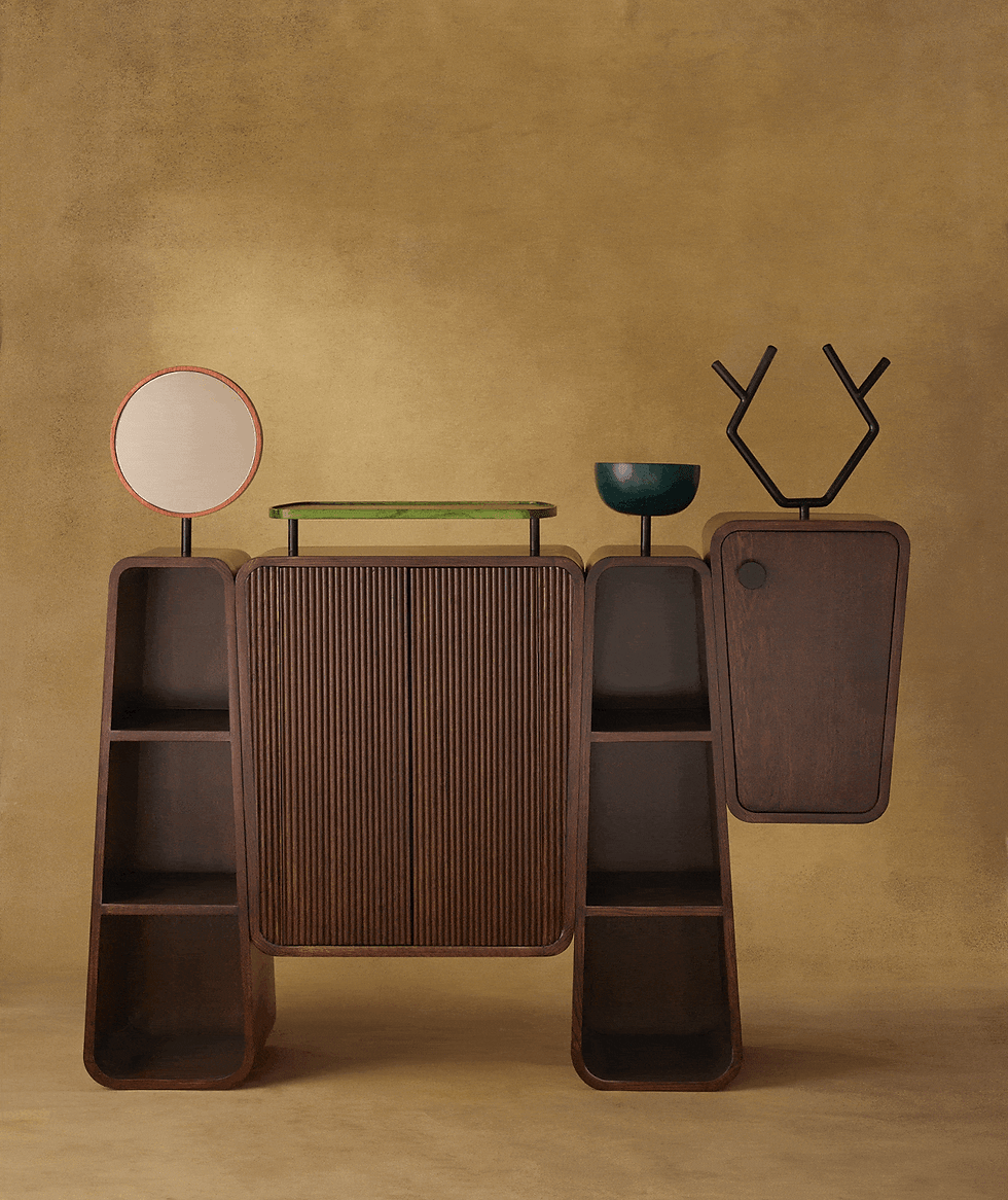 Moose Cabinet | Sideboard by Name Place Animal Thing: Bespoke wooden furniture Mumbai