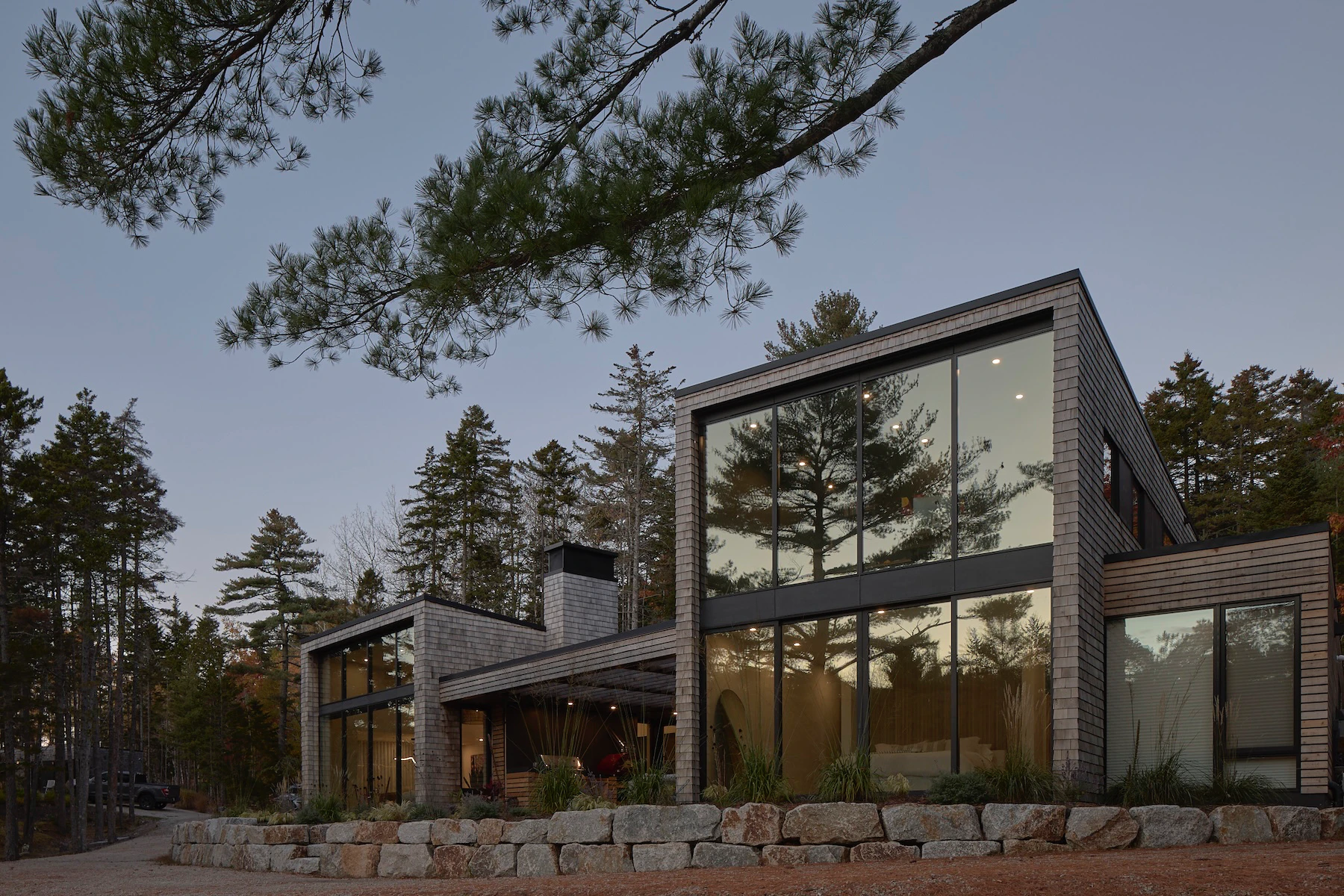 Sunnybrook Sanctuary custom home exterior Marvin Picture WIndow wall