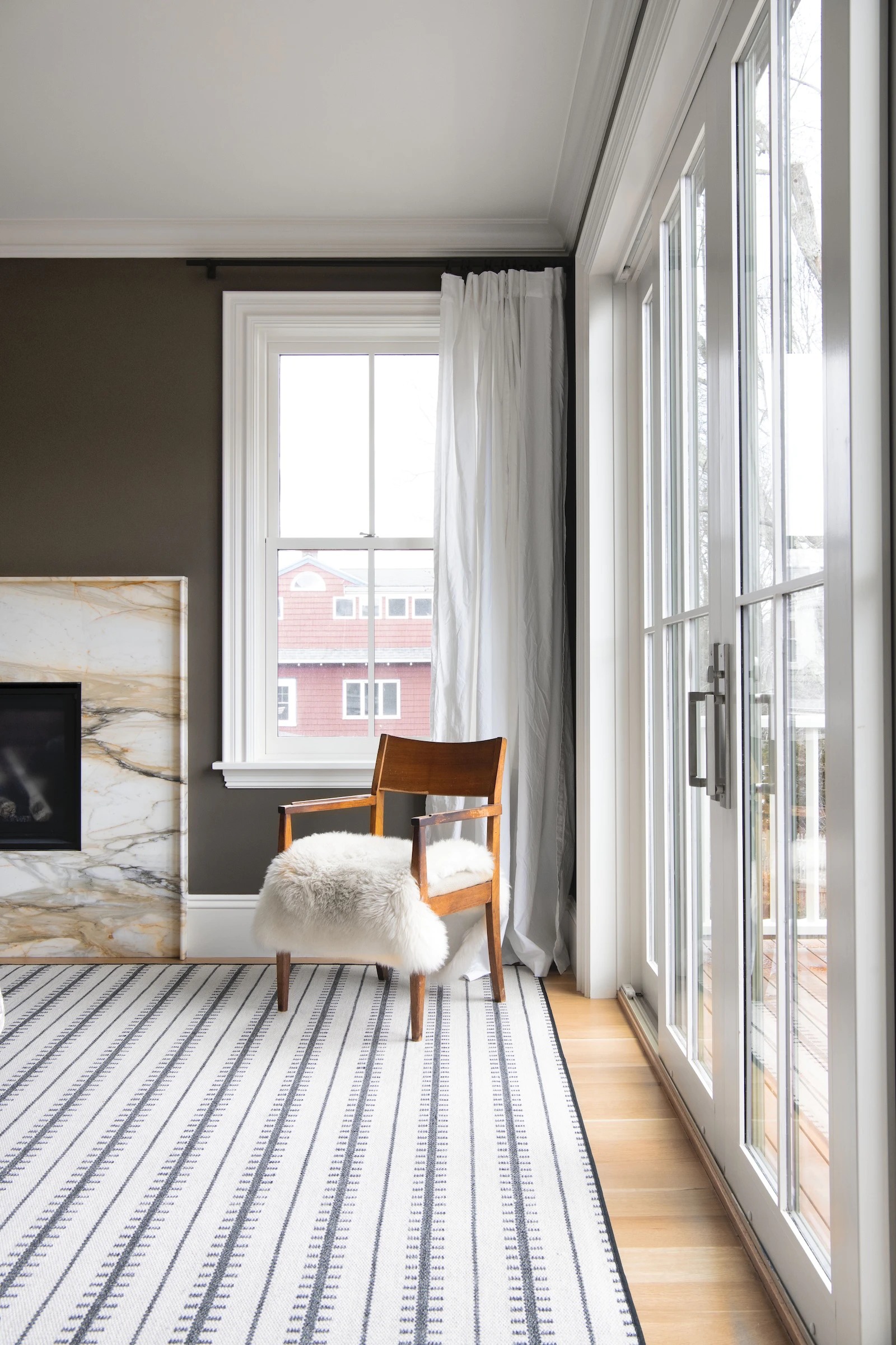 Marvin double hung window and large sliding patio door