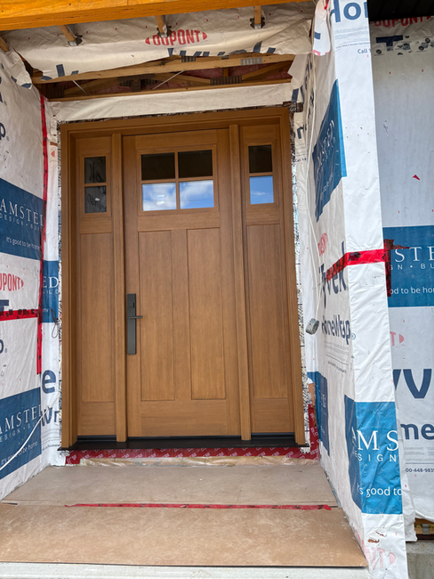 Mastergrain entry door in Ash