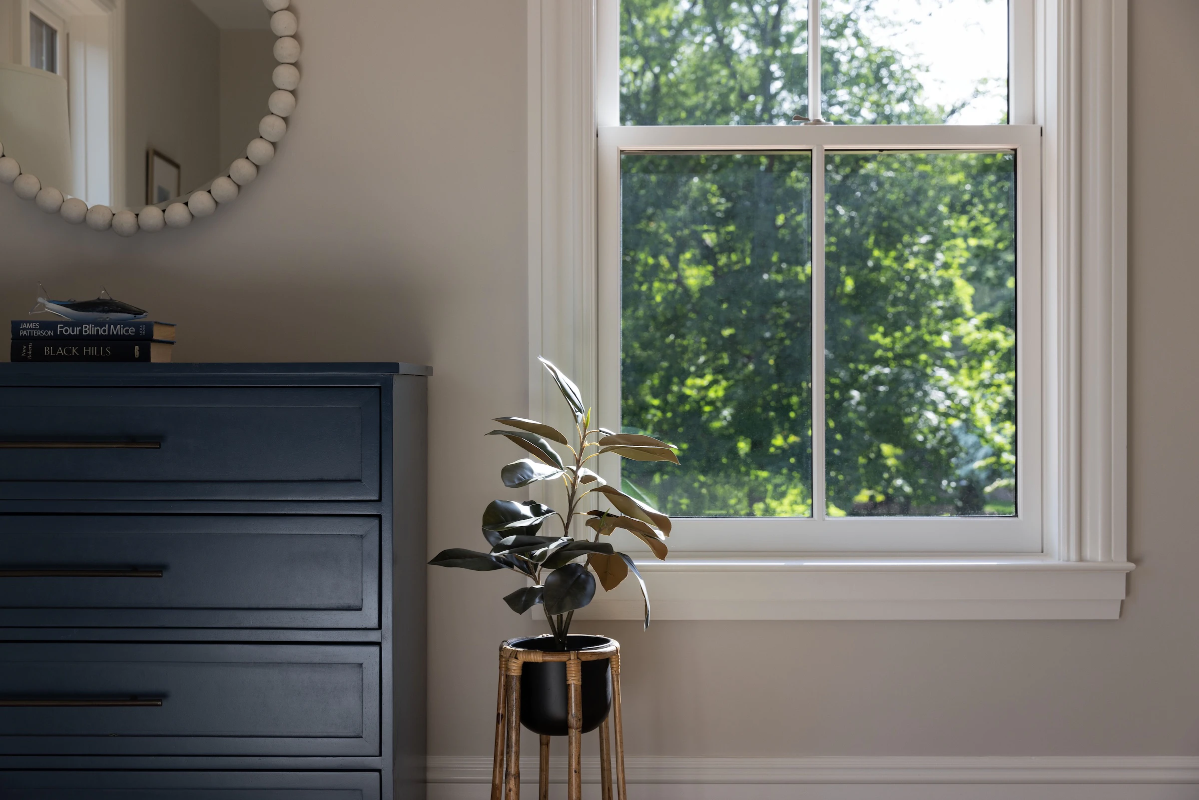 Marvin replacement windows in heritage home with middle divided lite detail