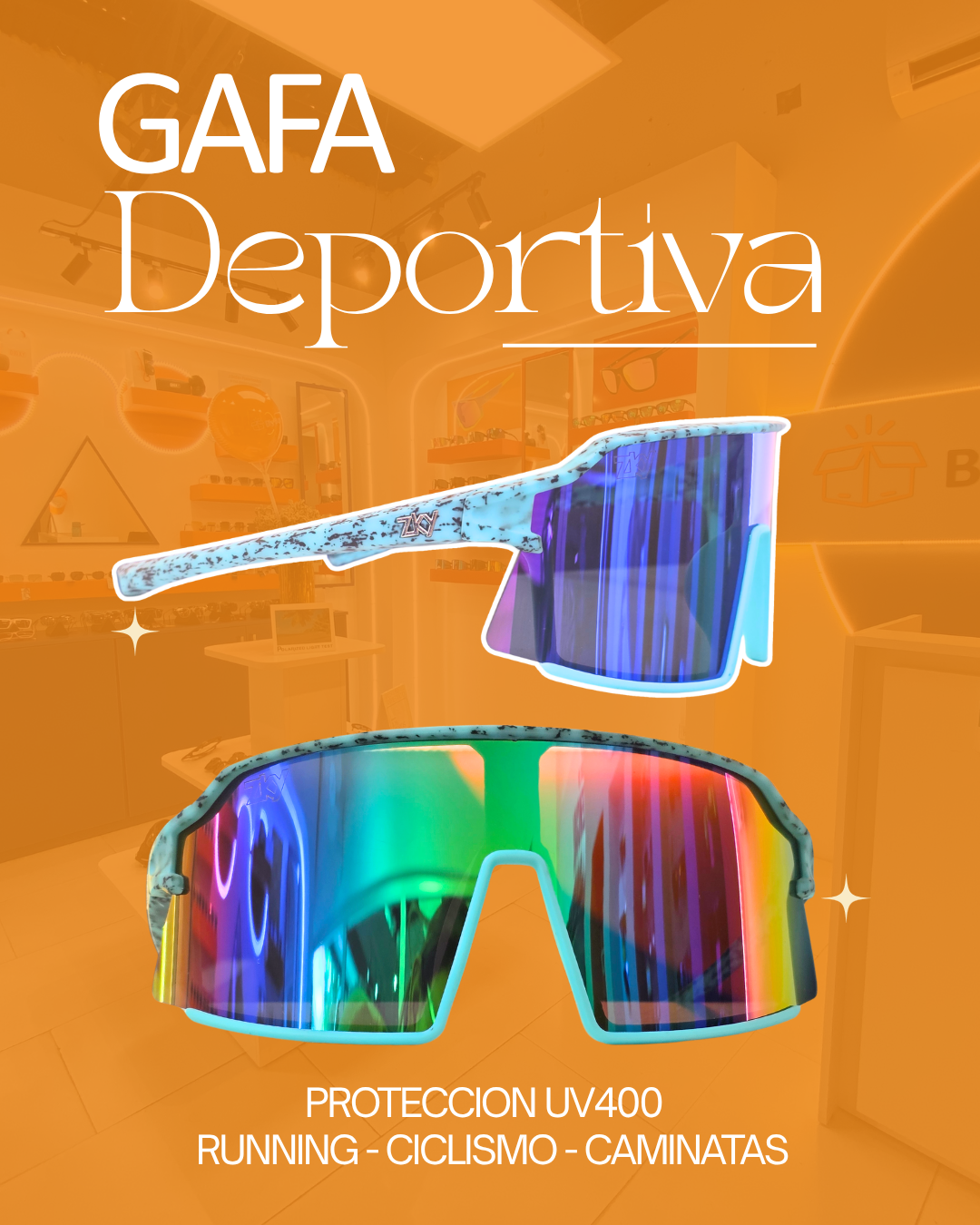 Gafas Deportivas UV400 Unisex