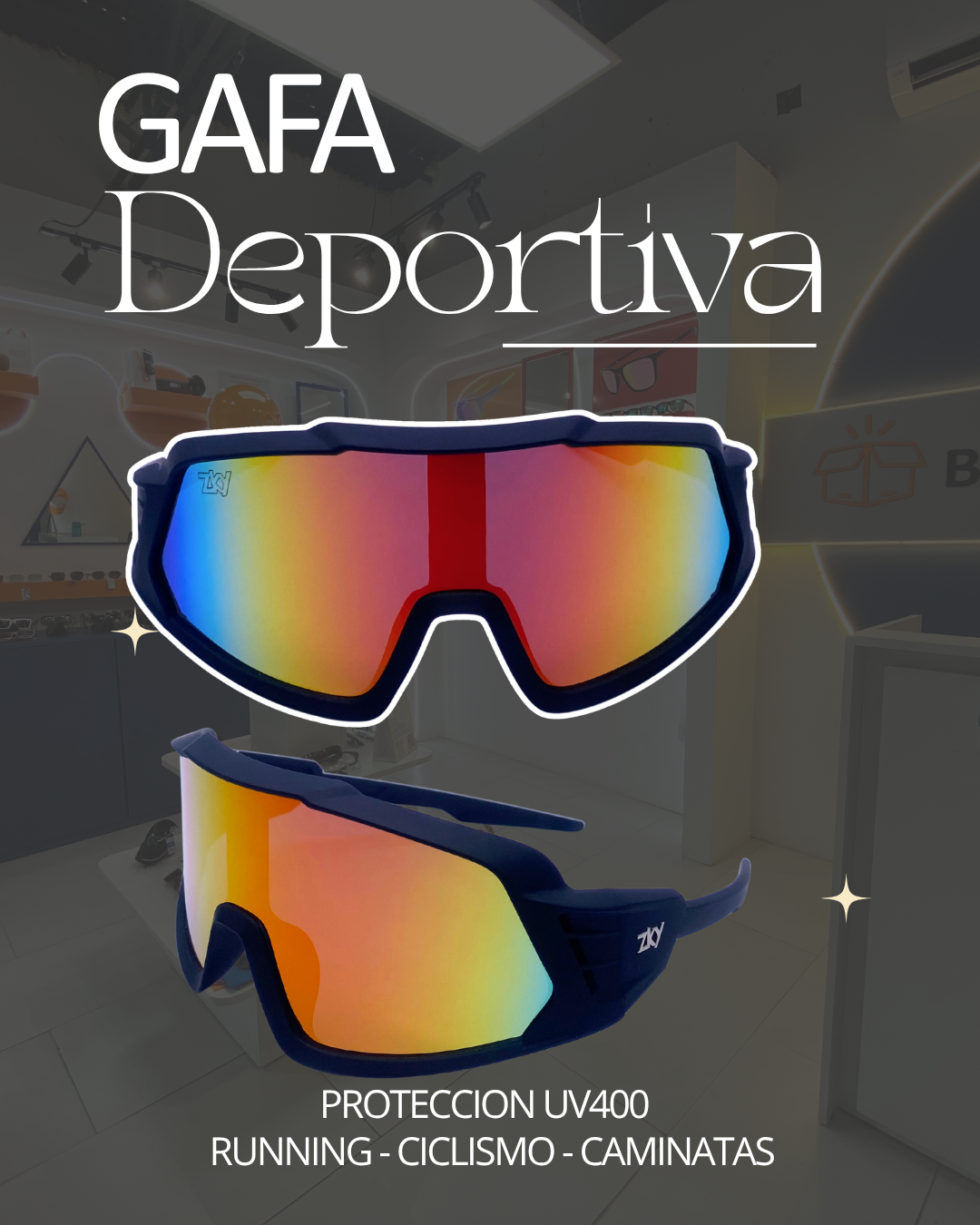 Lentes Deportivos con Protección UV400 | Big Box
