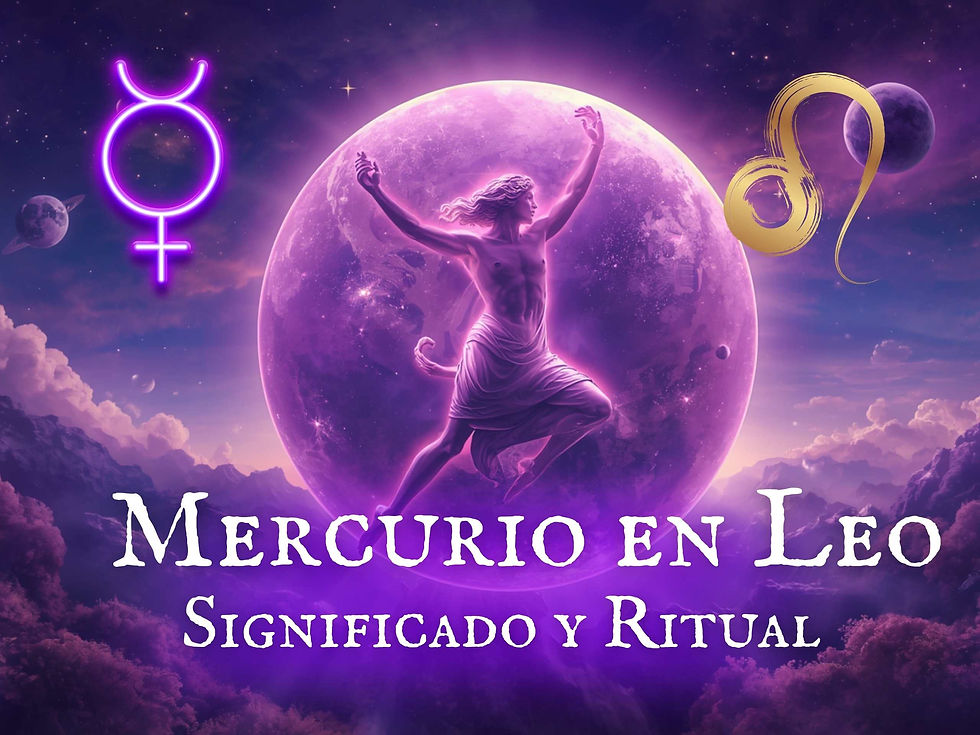 Mercurio en Leo Directo + retrógrado