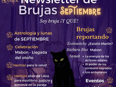 Newsletter Septiembre SOY BRUJA ¡Y QUÉ!