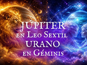 Júpiter en Leo sextil Urano en Géminis