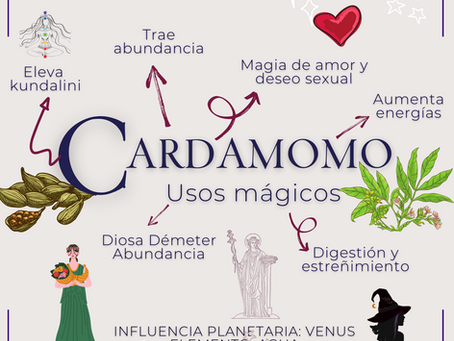 Cardamomo - Usos mágicos
