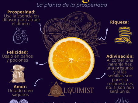 NARANJA. Usos mágicos