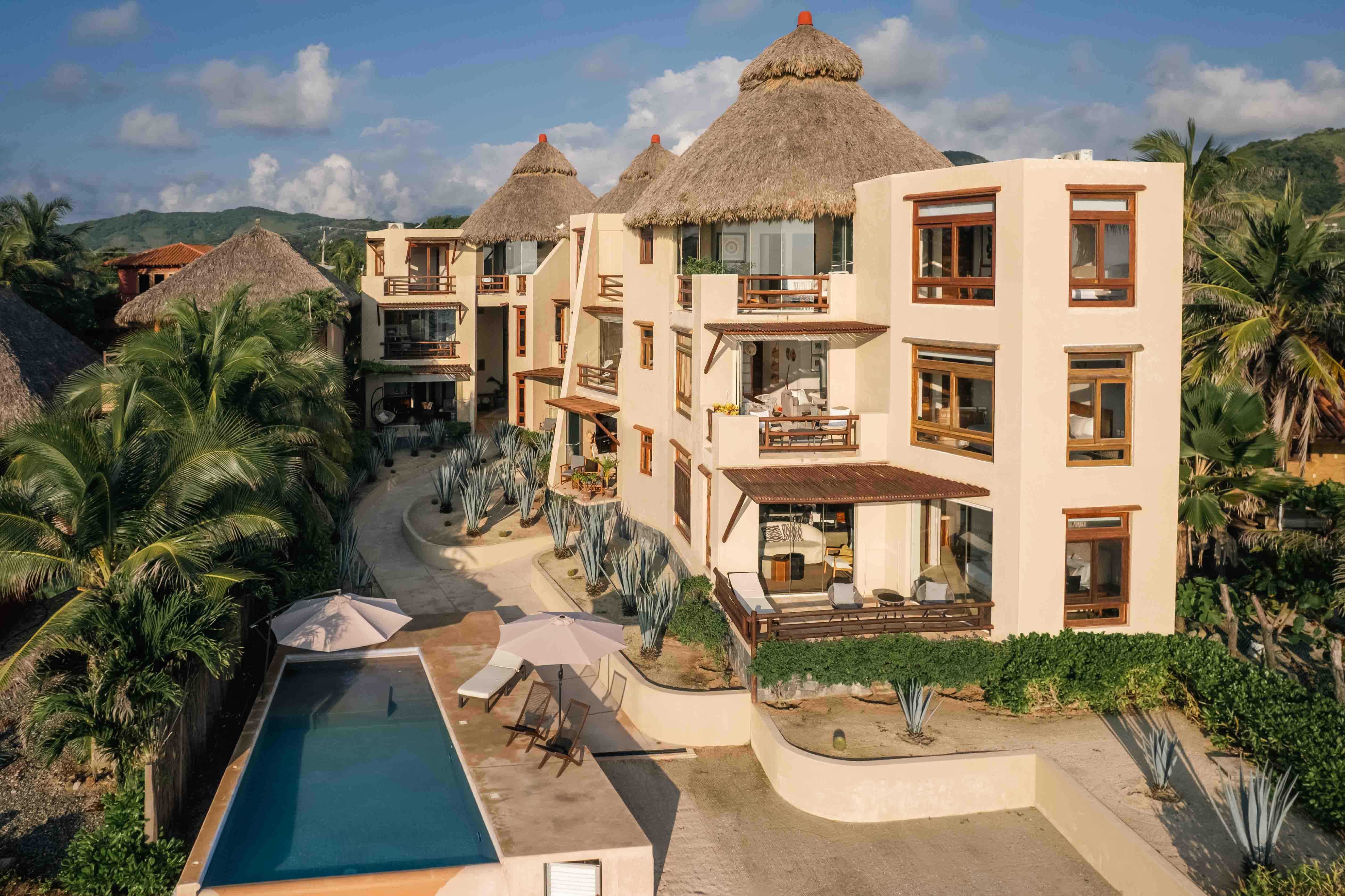 Nerea beachfront condominium property in Troncones, Mexico
