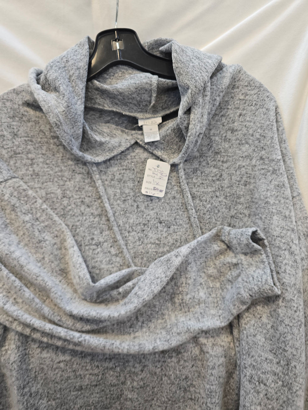 Thumbnail: Crop top hoodie sweater 1X
