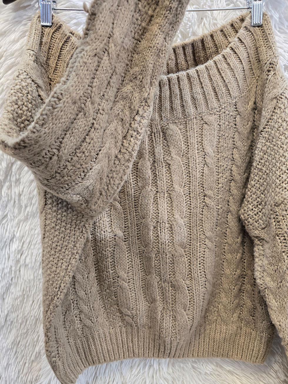 Thumbnail: Knitted crop top sweater S/M
