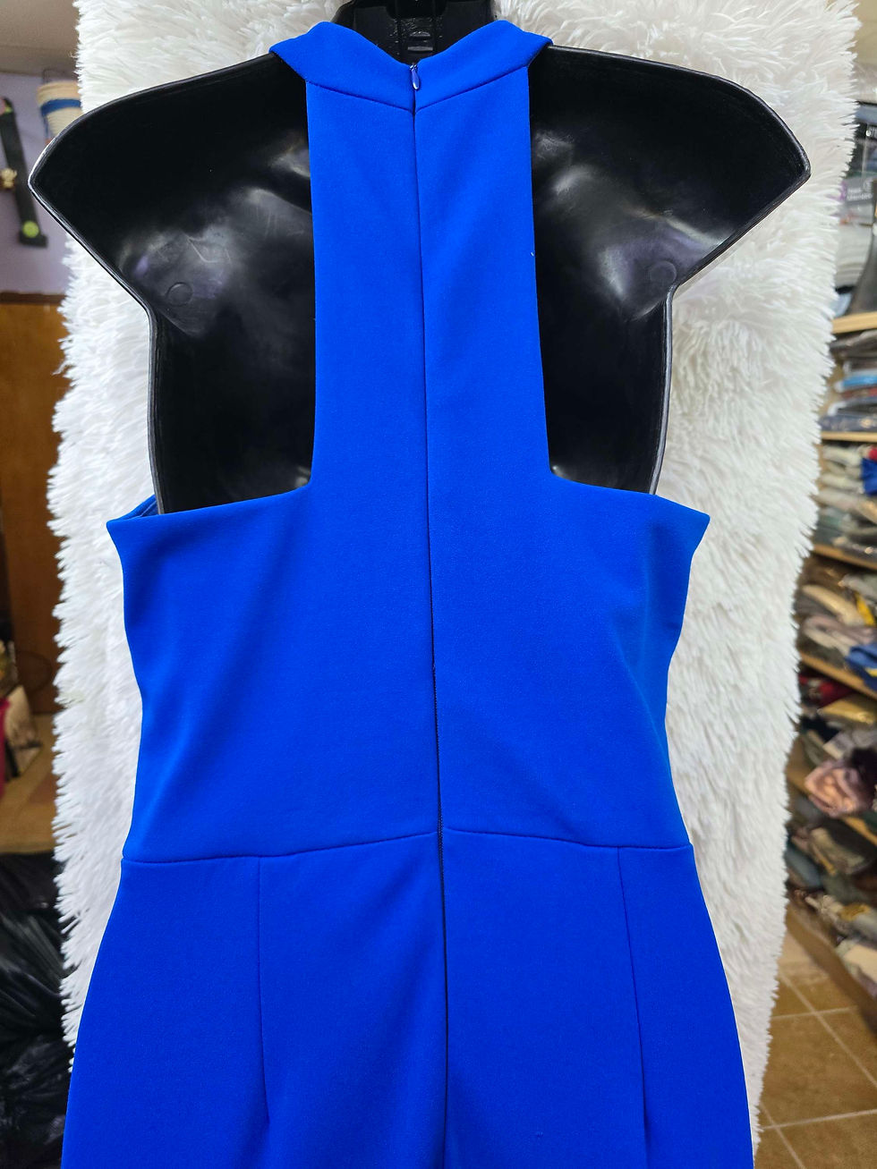 Thumbnail: Cobalt blue long formal dress size 4