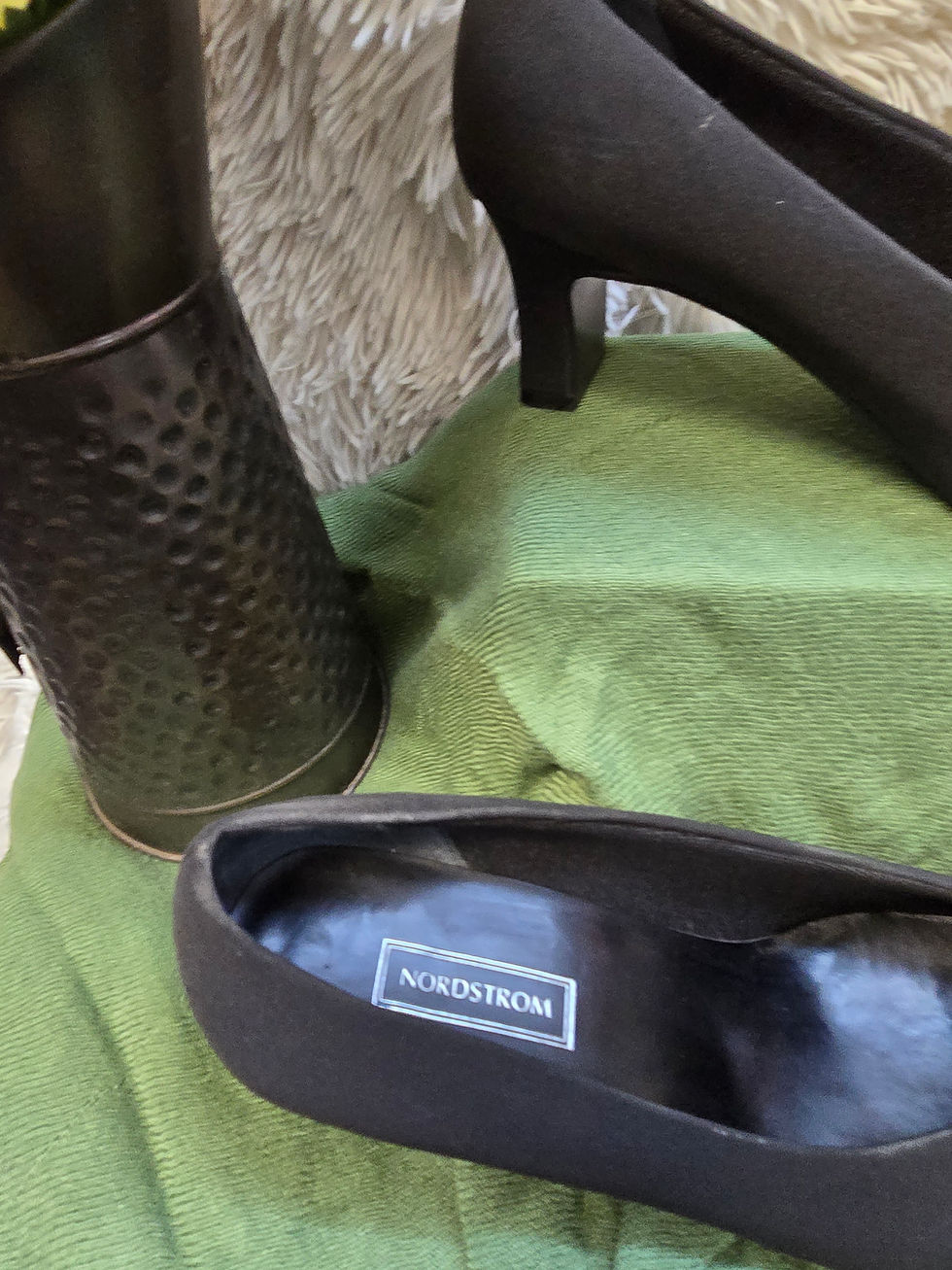 Thumbnail: Nordstrom black shoe size 7w