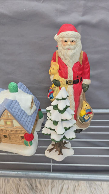 Thumbnail: Set of Christmas Porcelain decor 