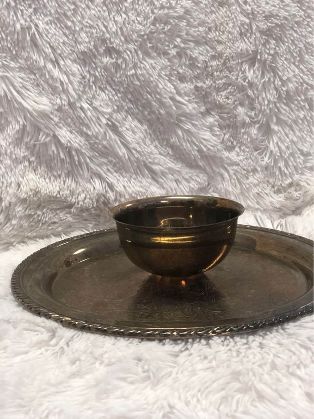 Thumbnail: vintage chip and dip silver plated platter