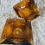 Thumbnail: Vintage amber glass ash tray
