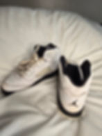 Jordan Youth White & Black Basketball Sneakers