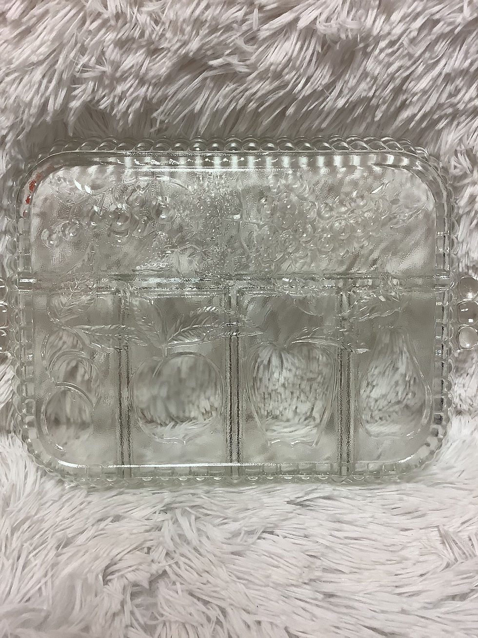 Thumbnail: Vintage indian glass serving tray