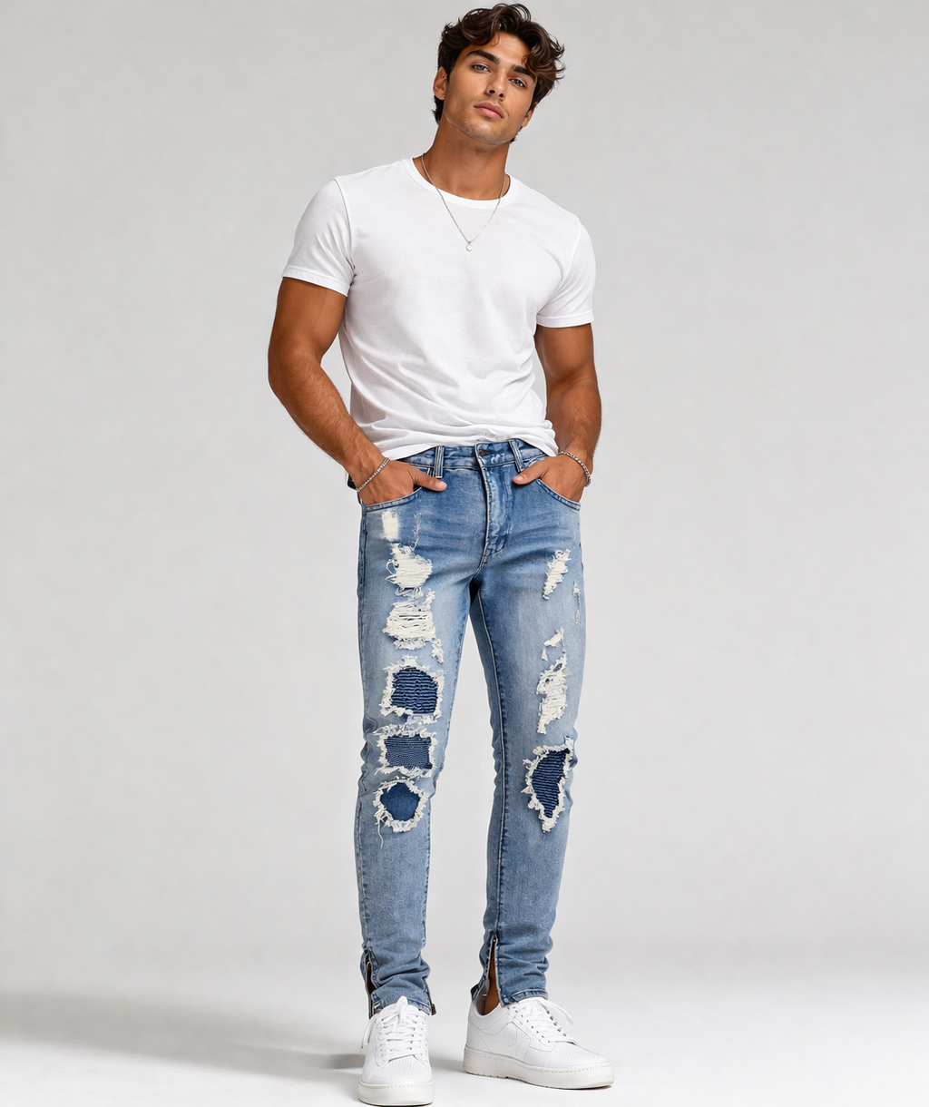 ZGY Denim Pipes Skinny Jeans – Men’s Size 32