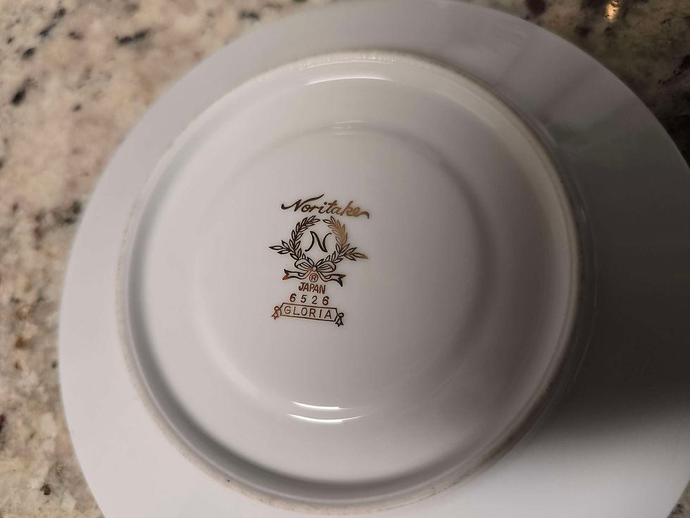 Thumbnail: Vintage Noritake china dinner set